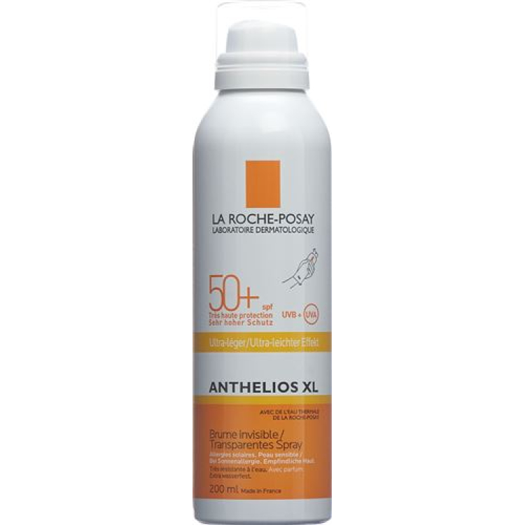 La Roche Posay Anthelios Semprot SPF50 + Tubuh Transparan 200 ml