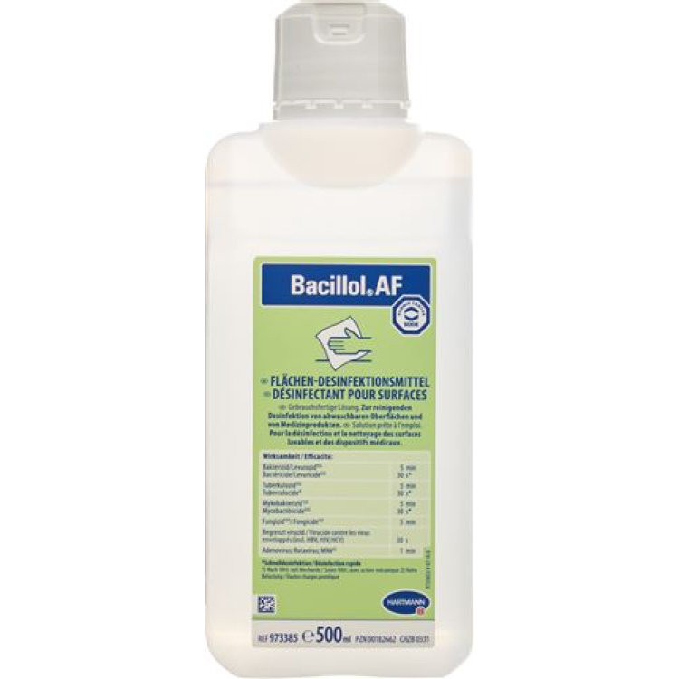 Bacillol AF dezenfeksiyon sıvısı Fl 500 ml