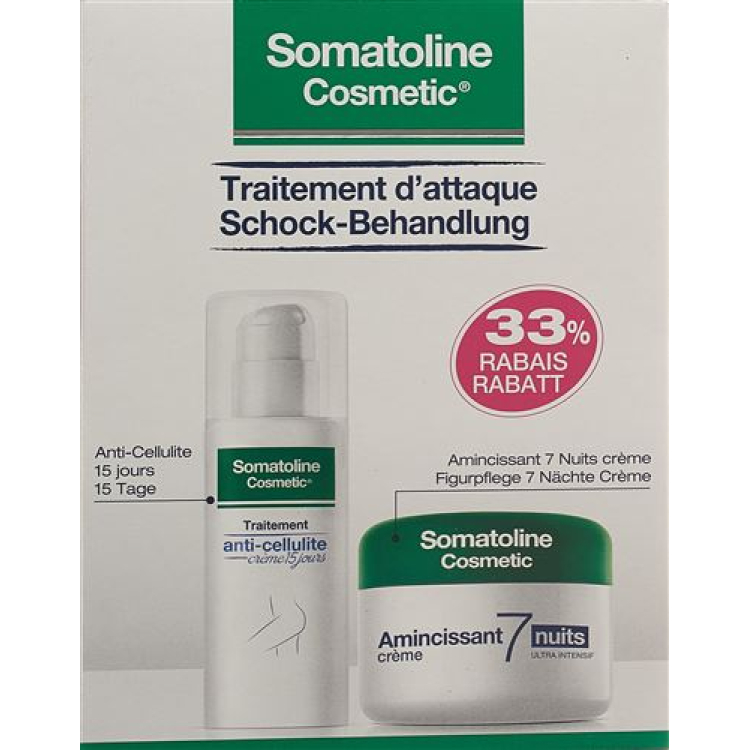 Somatoline anti-cellulite 150ml + 250ml cream 7Nights