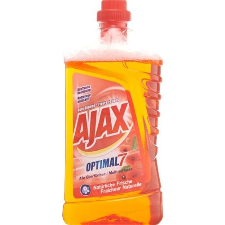 Ajax Optimal 7-անպատակ մաքրող միջոց Red Flowers 1 liq lt