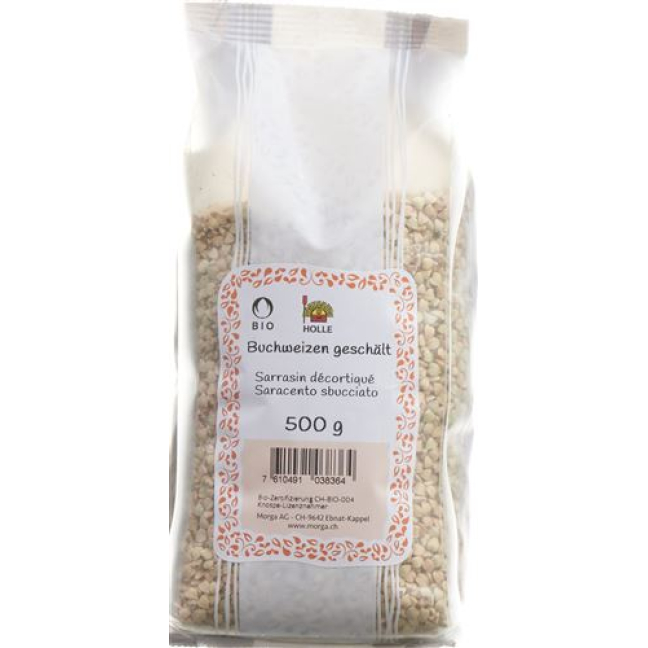 Saco orgânico de brotos de trigo sarraceno descascado Morga 500 g