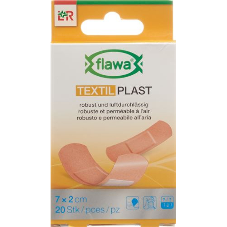 Flawa tessuto plastica Fast Association 2x7cm 20 pz