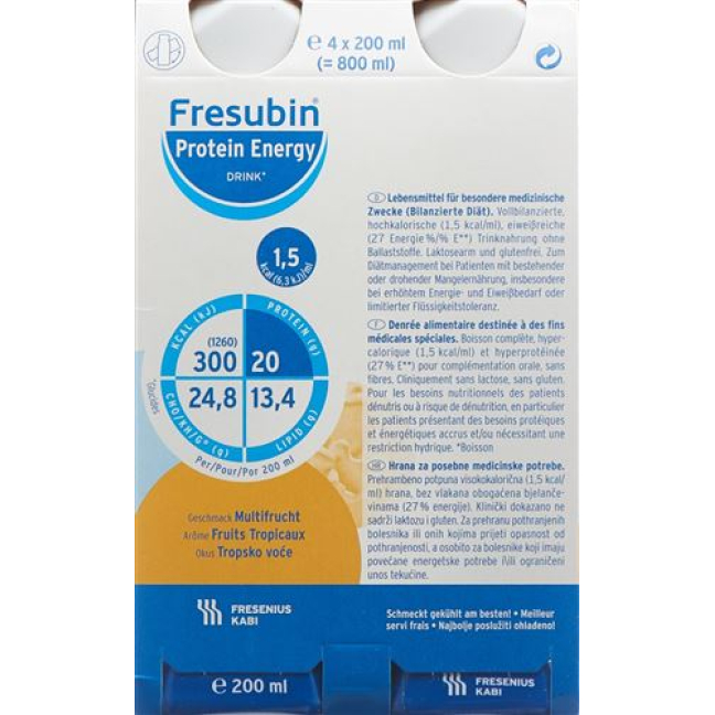 Fresubin Protein Energy DRINK Tropical fruits 4 Fl 200 ml