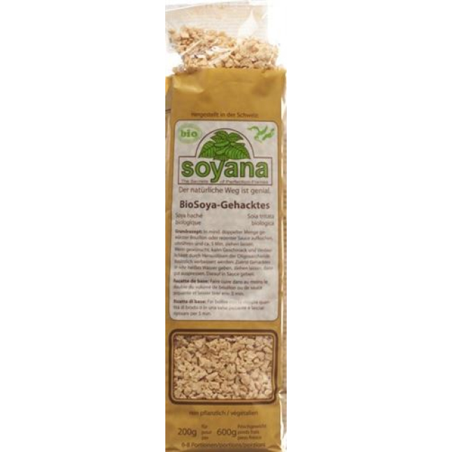 Soyaquel Minced Organic ბუნებრივი ფერი 200გრ