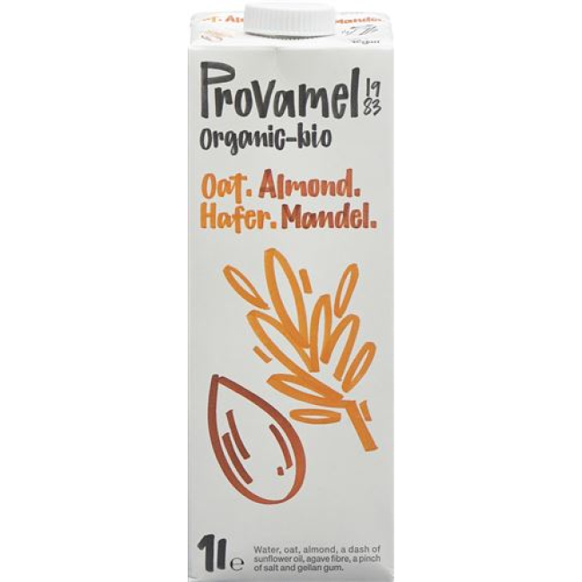 Βιολογικό ρόφημα αμύγδαλου βρώμης Provamel 1 lt