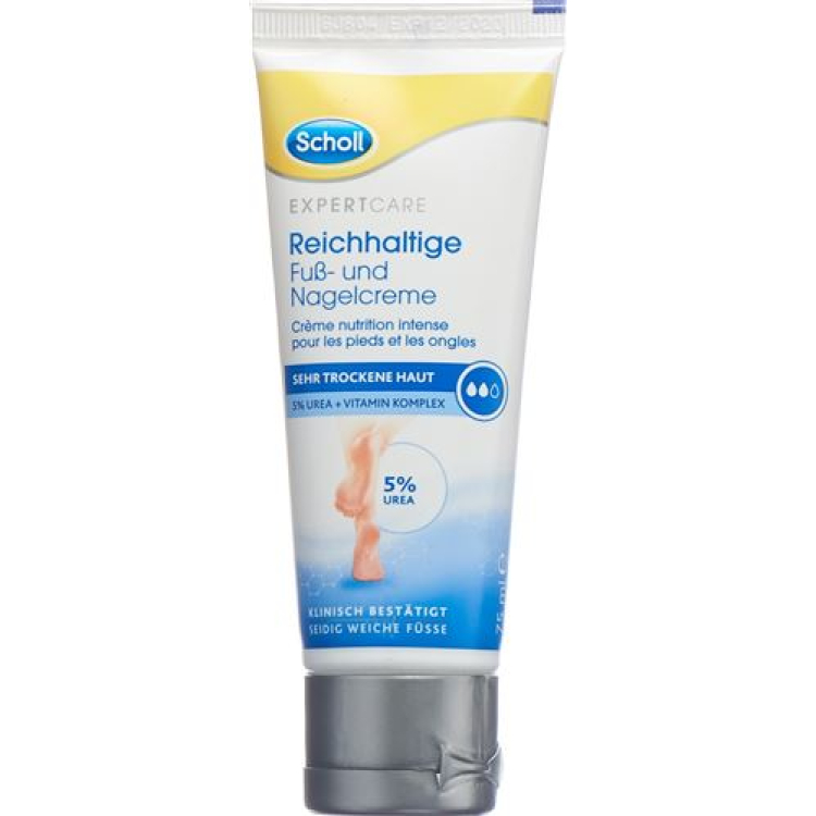 Scholl Expert Care Rich fod- og neglecreme Tb 75 ml