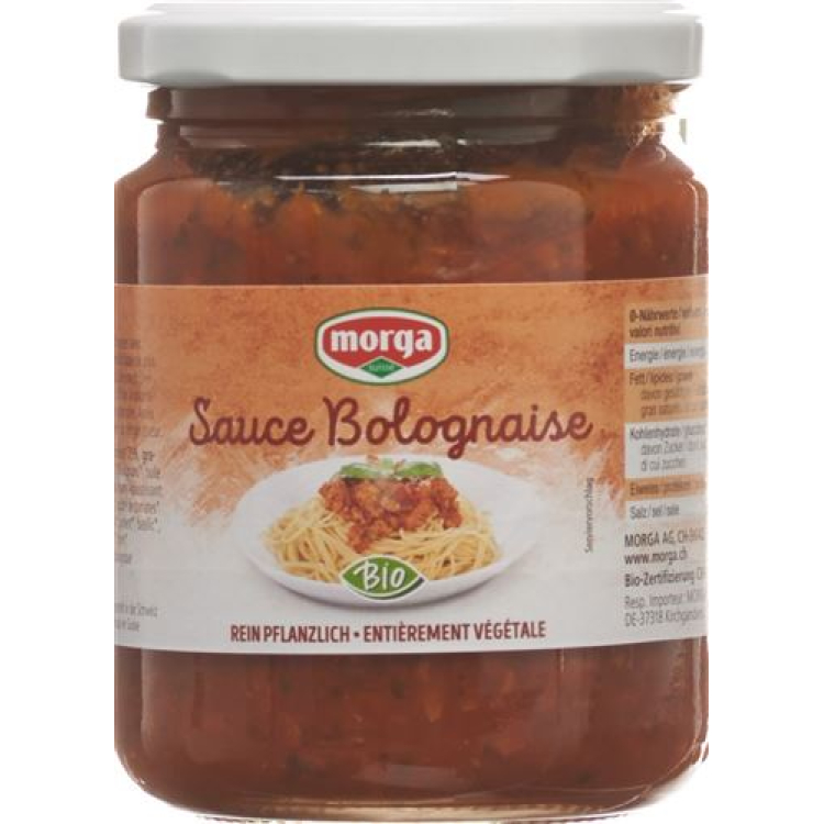 ទឹកជ្រលក់ Morga bolognaise ជាមួយកញ្ចក់សរីរាង្គ 250 ក្រាម។