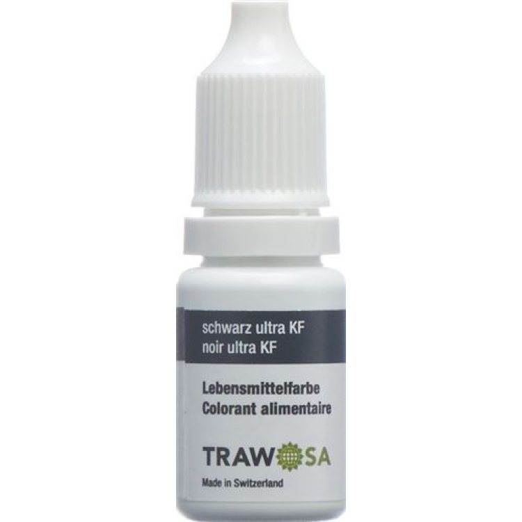 Trawosa 식품 염료 블랙 울트라 케이크 및 액체용 10ml