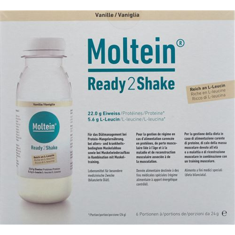 Moltein Ready2Shake vanilla 6 Fl 24 g