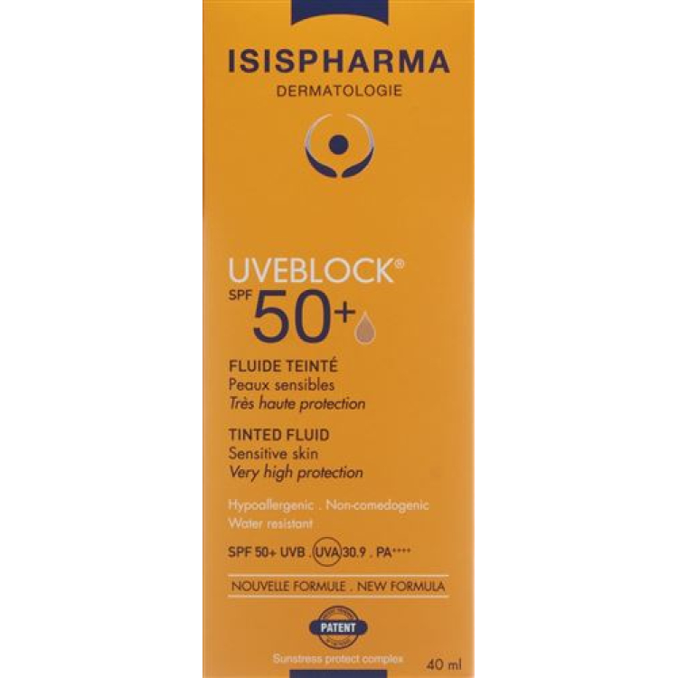 UVEBLOCK UVEBLOCK FLIDE TEINTE SPF50 + Tb 40 ml