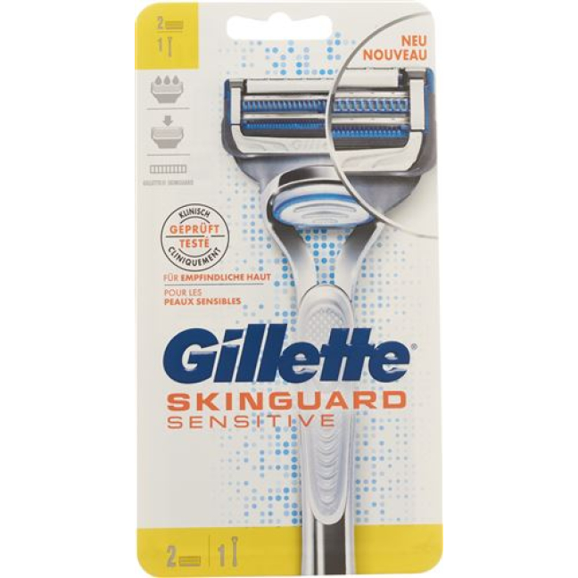 Gillette SkinGuard Sensitive shaver with 2 blades