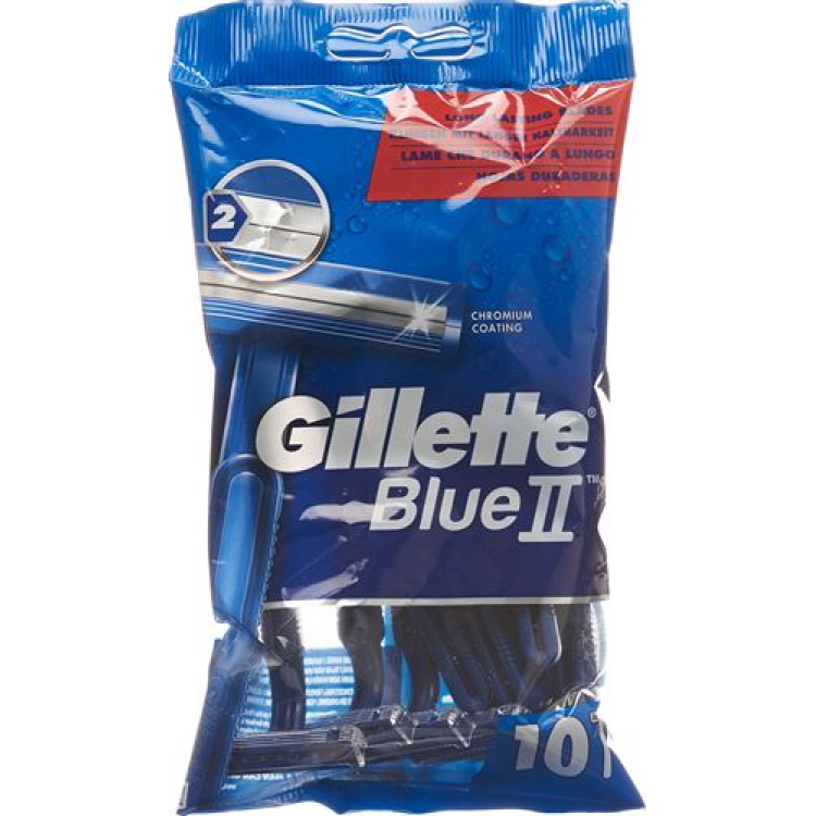 Бритви Gillette Blue II одноразові 10 шт