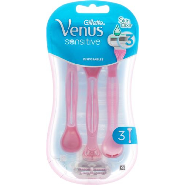 Ξυράφια μιας χρήσης Gillette Venus Sensitive SkinElixir 3 τεμ