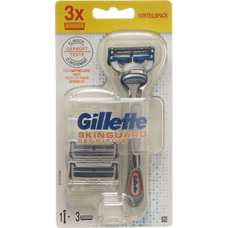 Gillette SkinGuard Sensitive System Blade 3 + handpiece