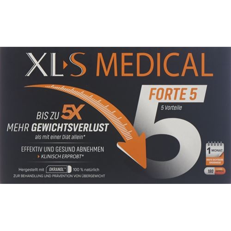 XL-S MEDICAL Forte 5 Kaps Blist 180 stk