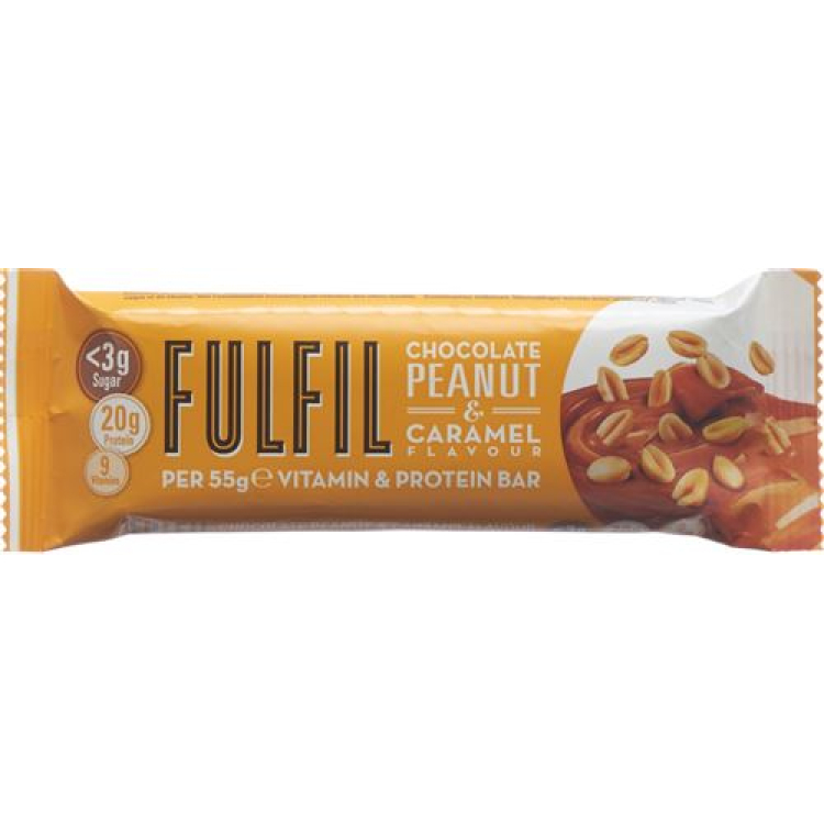 Fulfill Vitamin & Protein Bars Chocolate Peanut Caramel 55 g