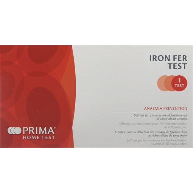 PRIMA HOME TEST Hierro FER test