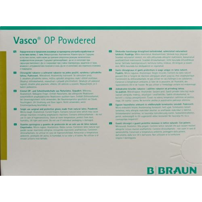 Vasco OP Powdered Gr8.5 50 pairs