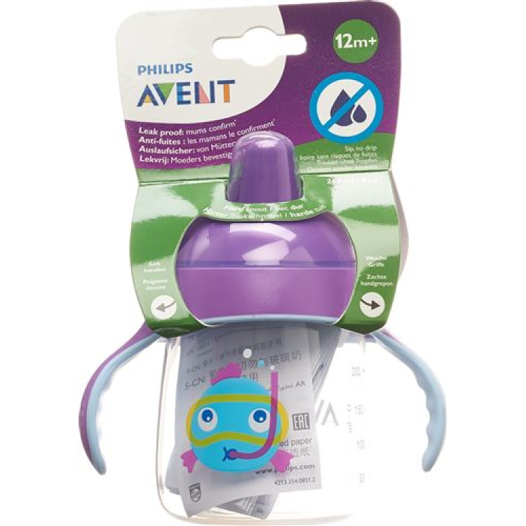 Avent Philips Sip No Drip cup 260ml fish