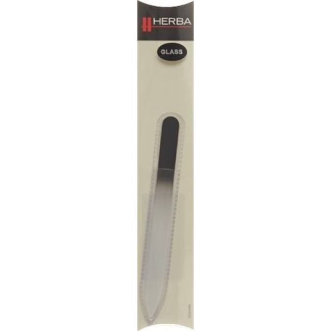 Herba glass nail file with case 14cm black