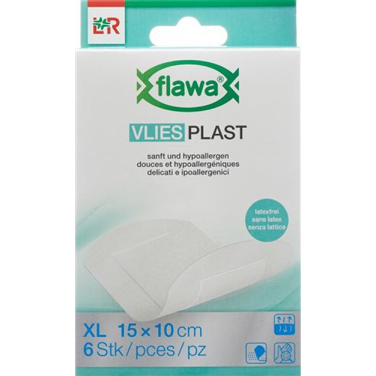 Flawa nonwoven Plast Pflasterstrips 10x15cm 6 ширхэг