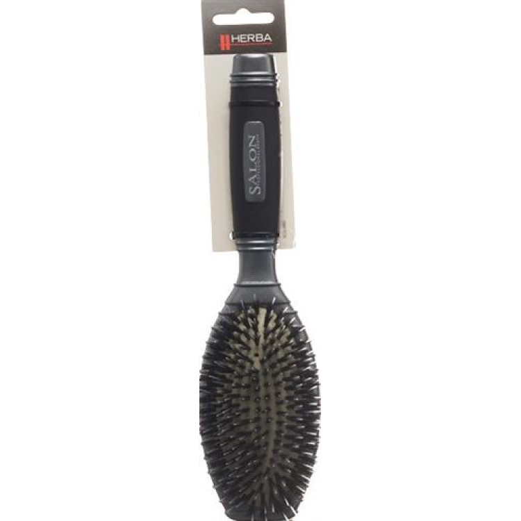 Brosse à tête en caoutchouc Herba avec poils naturels 5260