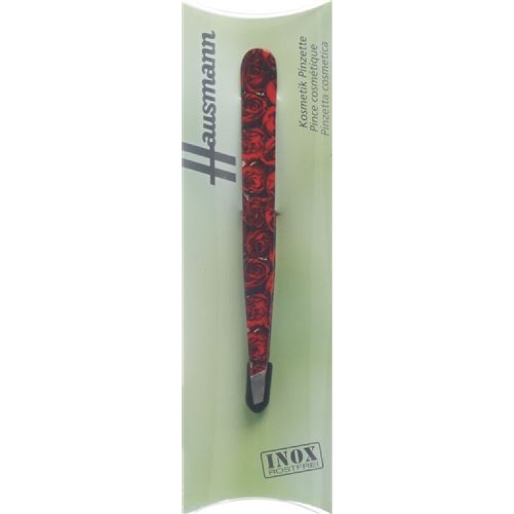 Hausmann tweezers slanted roses red roses Design