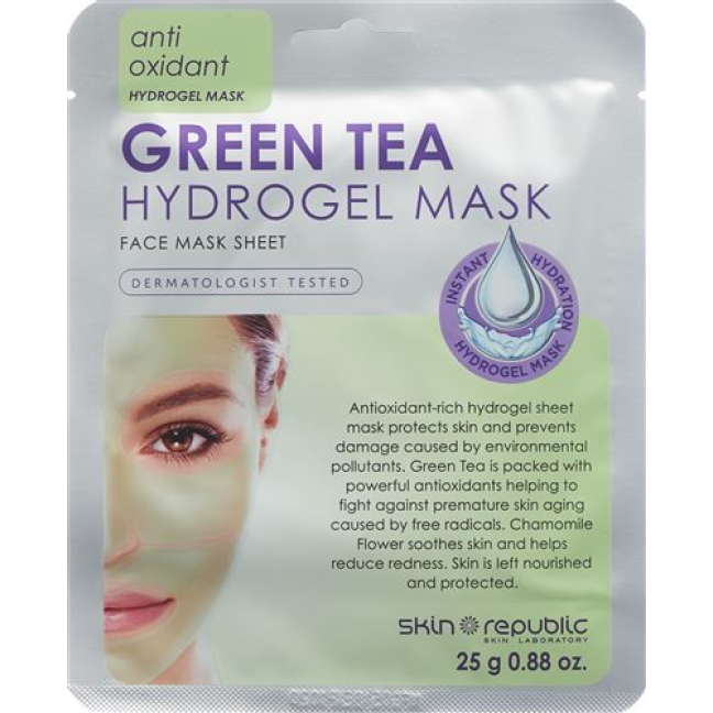 skin republic Green Tea hydrogel Face Mask Sheet 25 g