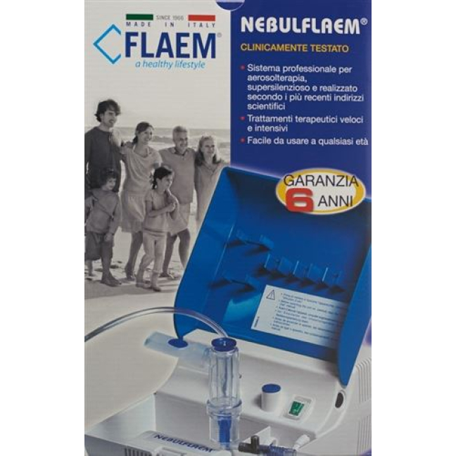 피스톤 압축기가 장착된 Nebulflaem Super Nebulizer
