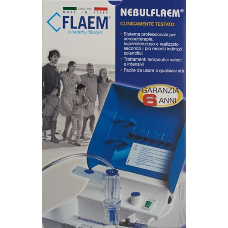 Nebulflaem Super Nebulizer עם מדחס בוכנה