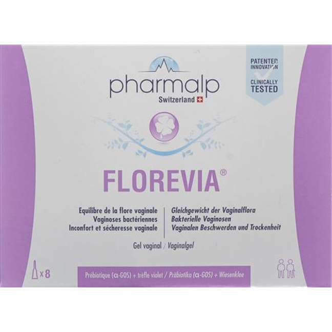 Pharmalp Florevia ג'ל נרתיקי 8 על 5 גרם
