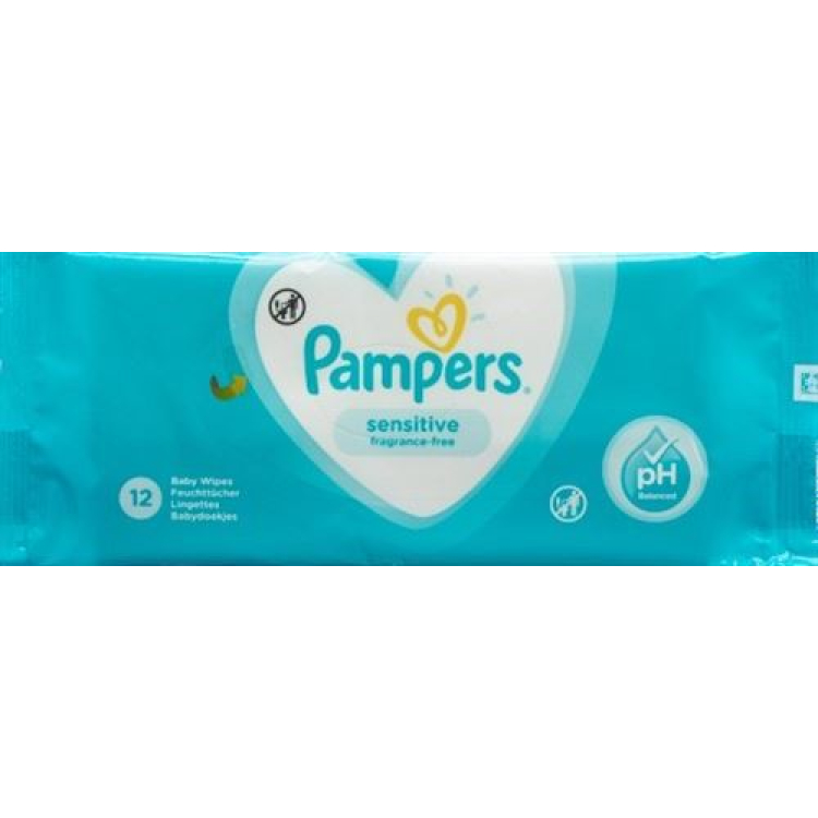 Pampers Sensitive Wet Wipes 12 pcs