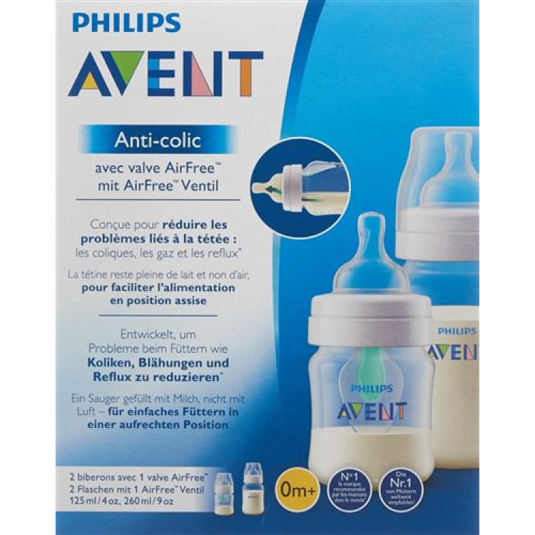 Avent Philips Anti-Colic bottle with AirFree valve 125 + 260ml