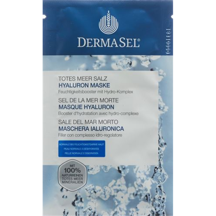 Dermasel masker hyaluronzuur Duits/Frans/Italiaans Btl 12 ml