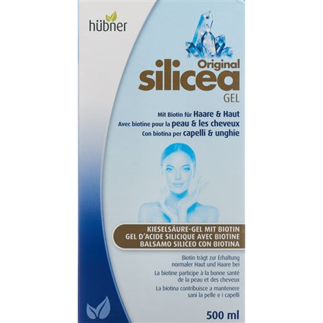 Hübner Silica Gel & biotina para cabelo pele Fl 500 ml