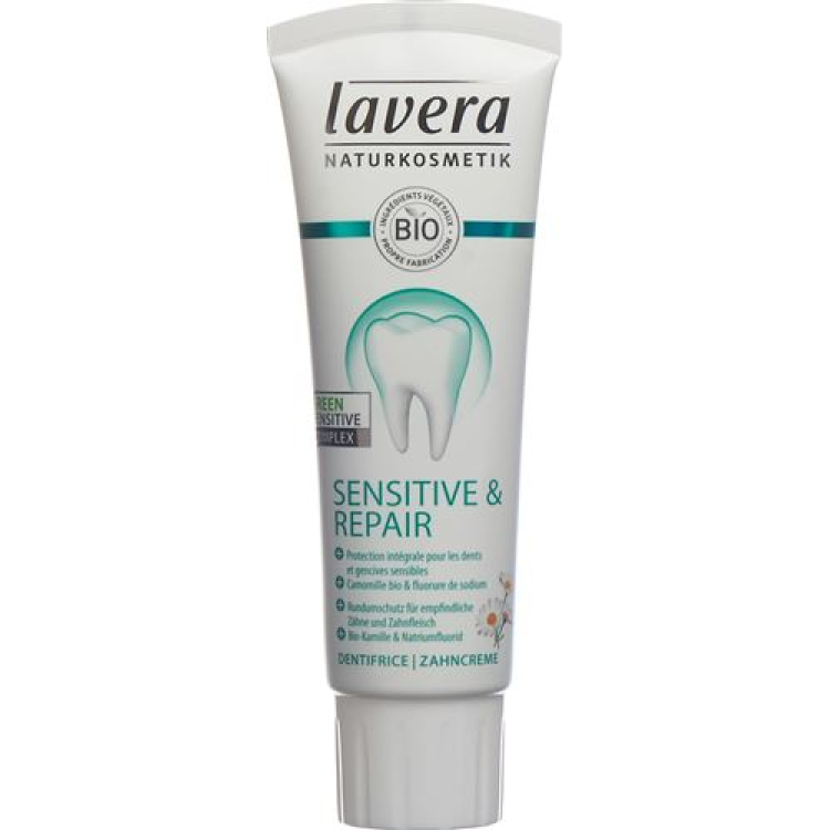 Lavera tandpasta sensitiv & reparation Tb 75 ml