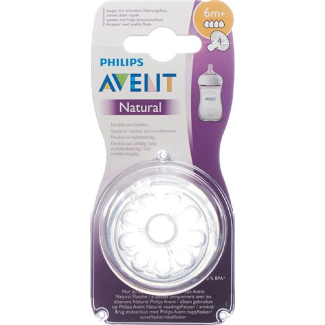 Avent Philips Natural Sauger 4 6 Monate 2 Stk
