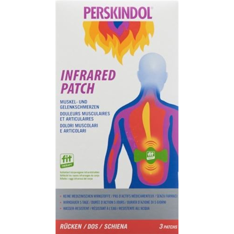 Perskindol Inframerah patch kembali 3 pcs