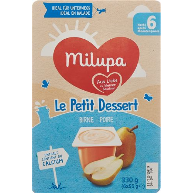 Milupa le Petit Dessert bulb 6 x 55 g