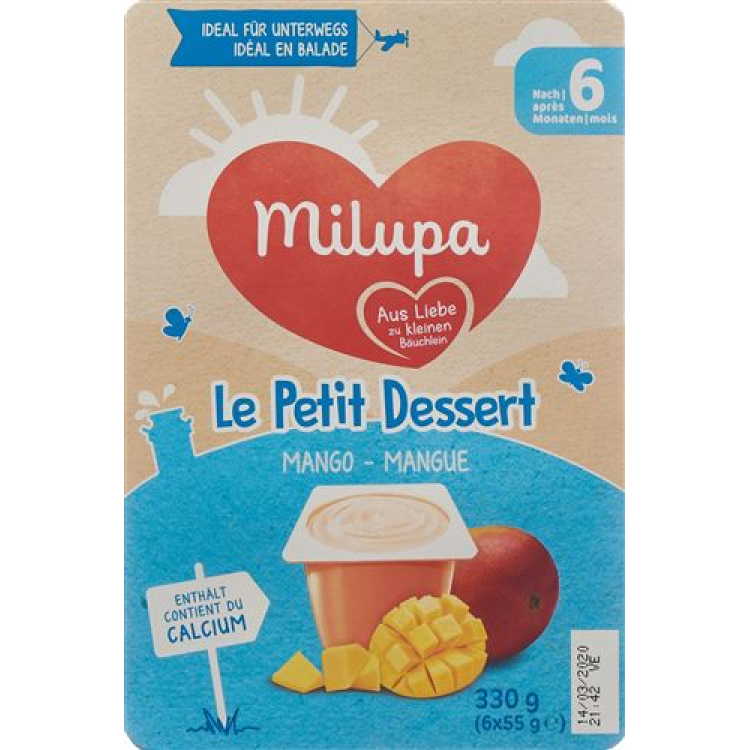 Milupa le Petit Dessert Mango 6 x 55 g