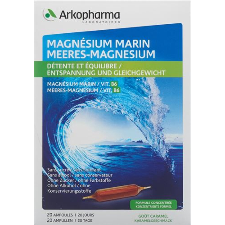 Arkopharma Marine Magnesium 20 drikkeforsterker 10 ml