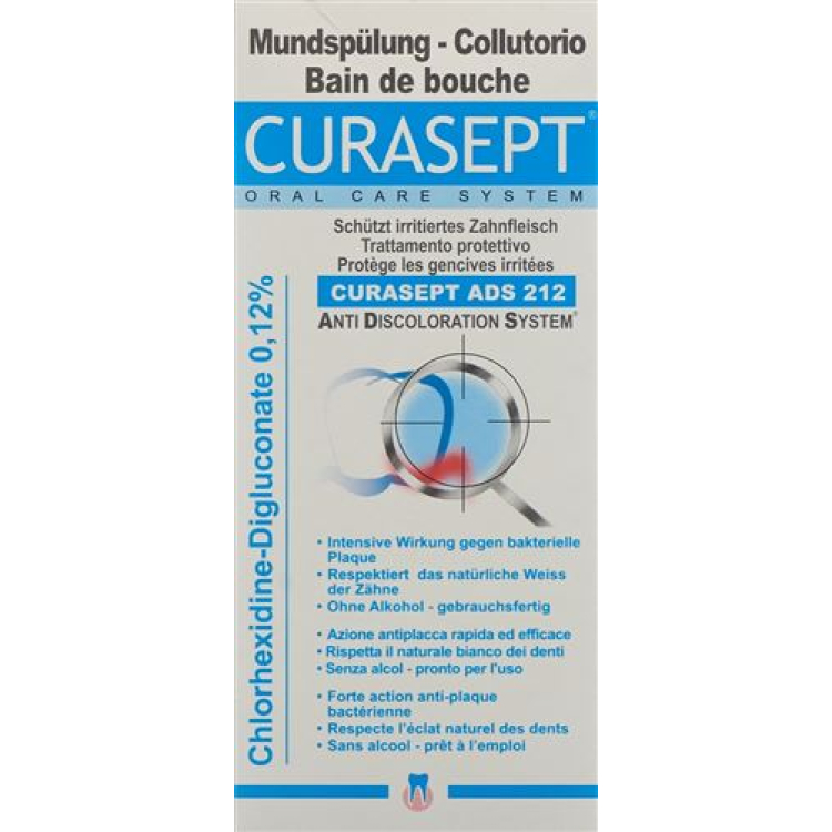 Curasept ADS 212 Munvatten 0,12% till Fl 200 ml