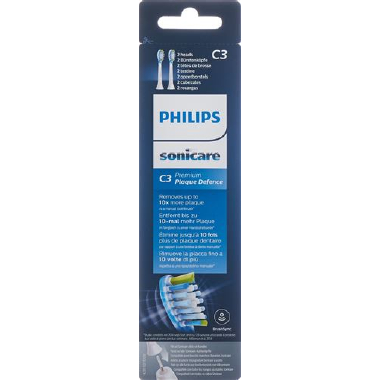 Philips Sonicare Ersatzbürstenköpfe C3 Premium Plaque Defence HX