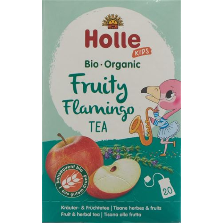 Holle Fruity Flamingo O'simlik va Meva Organik 20 Btl 1,8 g