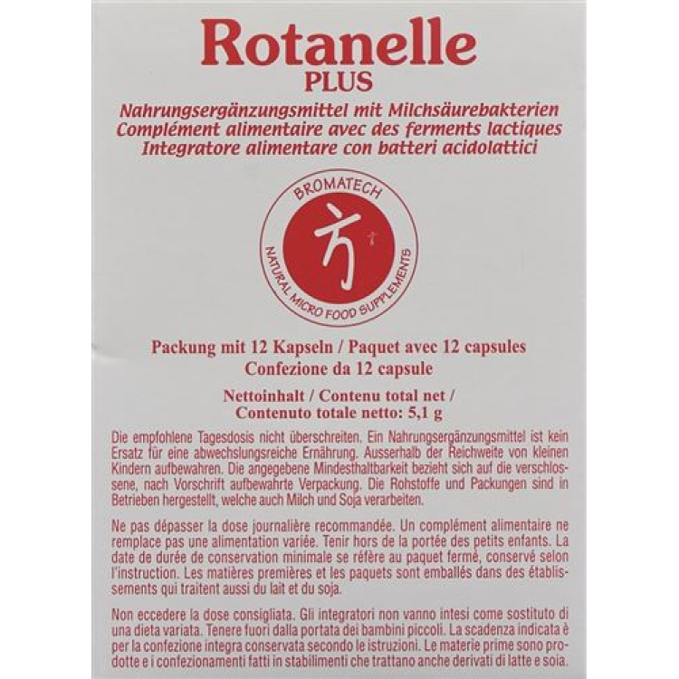 ROTANELLE Plus Bromatech Cape blister 12 កុំព្យូទ័រ