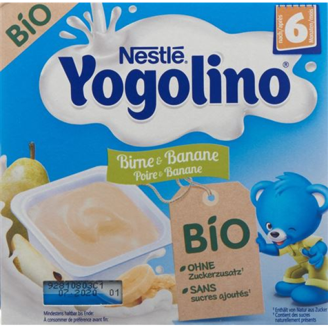 Nestlé Yogolino Bio Birne Banane 4 x 90 g