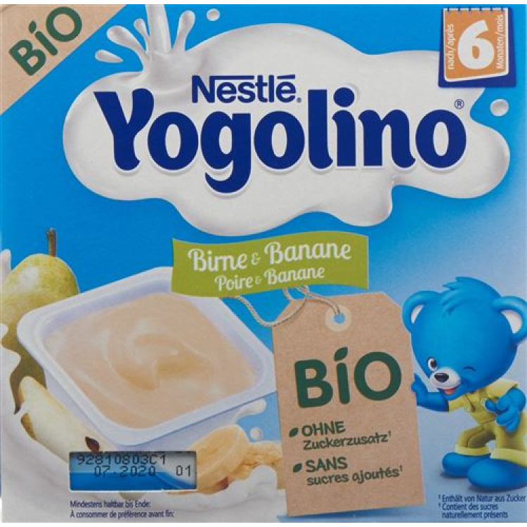 Nestlé Yogolino organic pear Banana 4 x 90 g