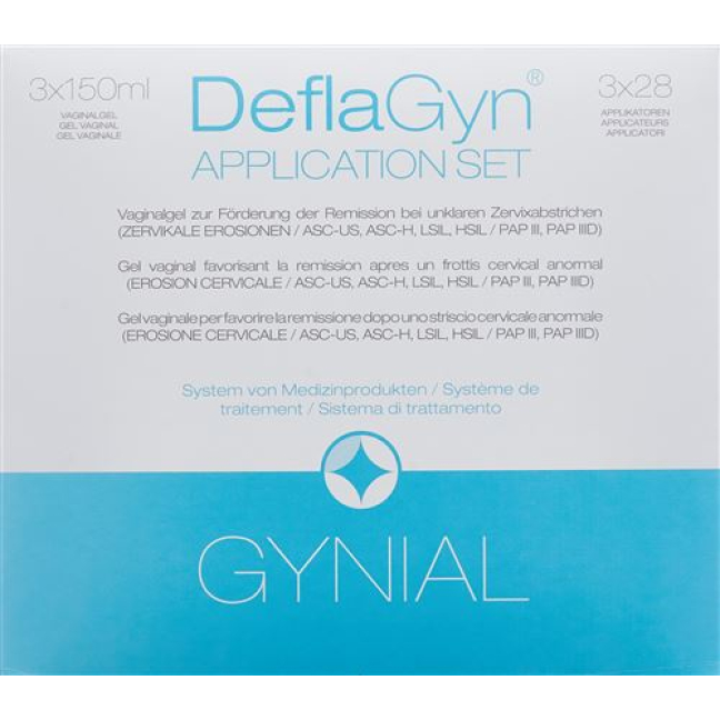DeflaGyn vaginal gel (3x28 applicators) 3 x 150 ml