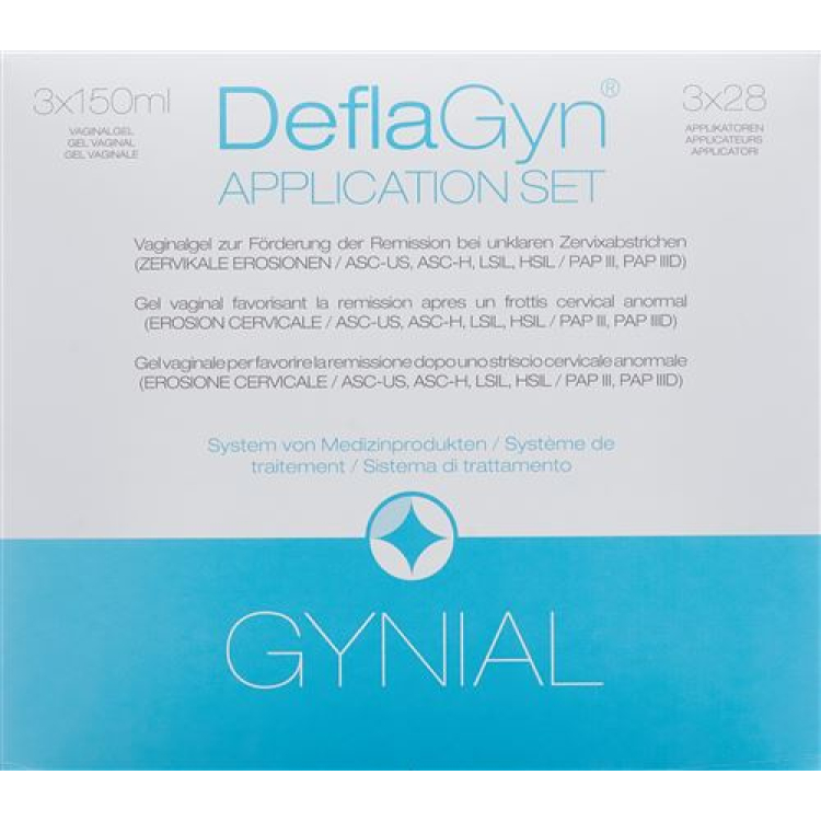 DeflaGyn Vaginal Gel (3x28 application) 3 x 150 ml