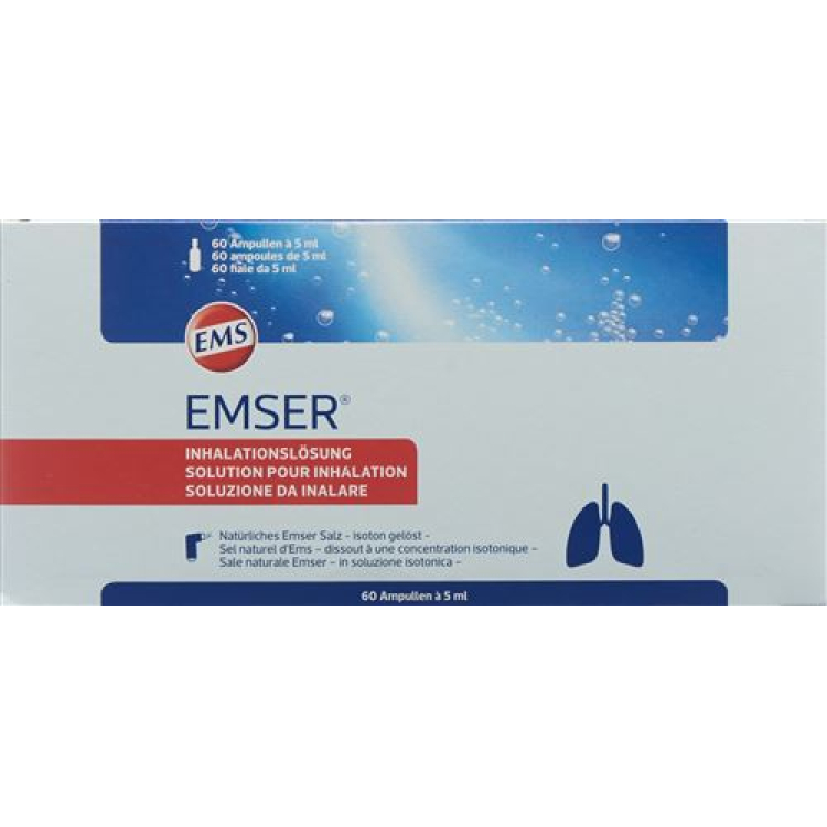 Emser Inhalation Solution 5ml x 60 Ampoules